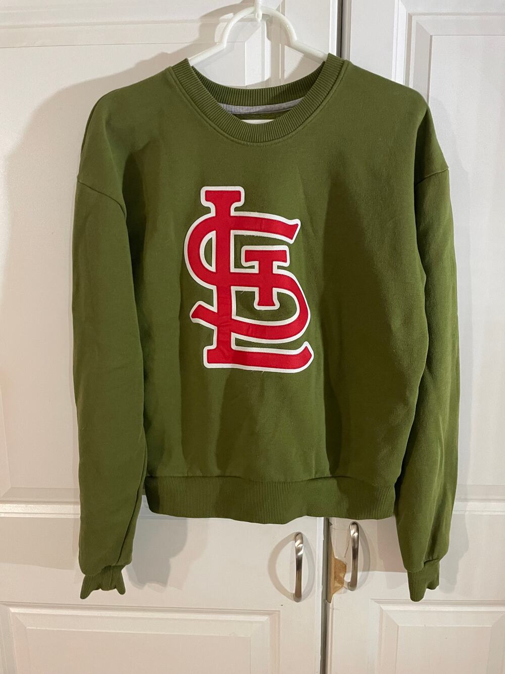 Antigua St. Louis Sweatshirt Size Small Olive Green